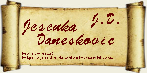 Jesenka Danesković vizit kartica